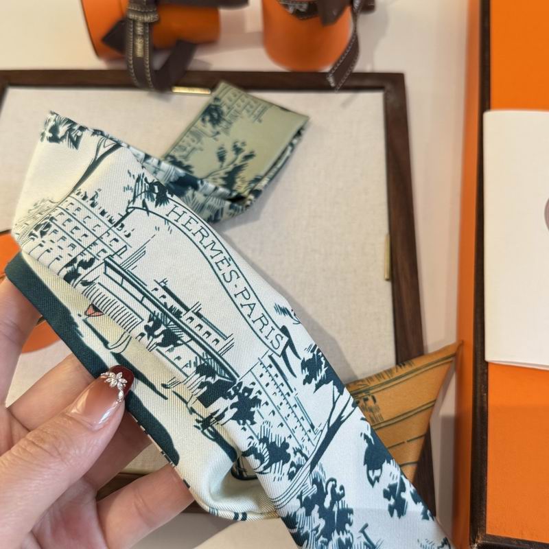 Hermes silk ribbon 5X86cm E06 (19)