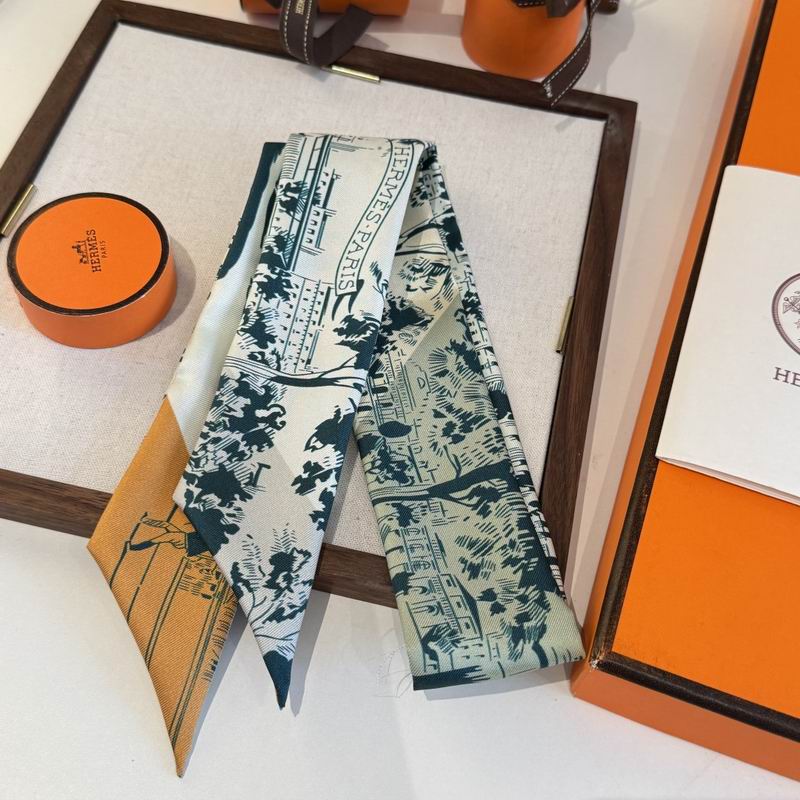 Hermes silk ribbon 5X86cm E06 (20)