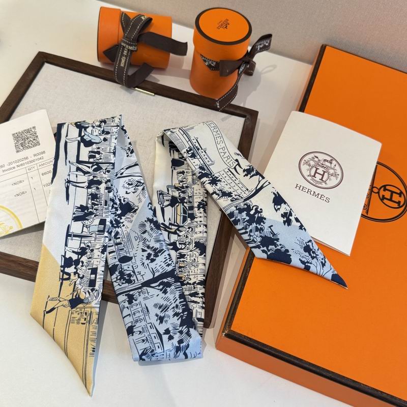 Hermes silk ribbon 5X86cm E06 (24)