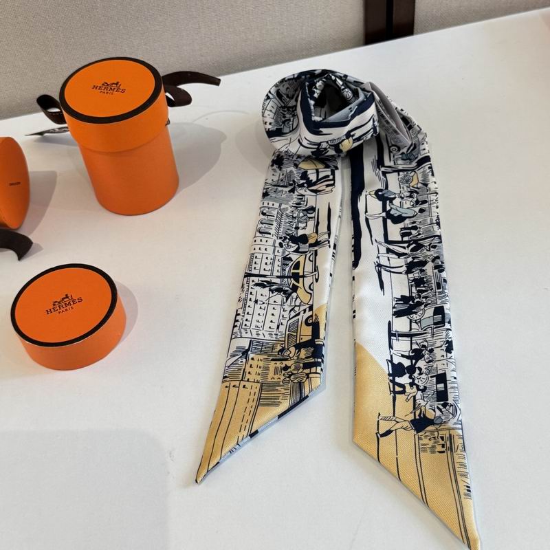 Hermes silk ribbon 5X86cm E06 (26)