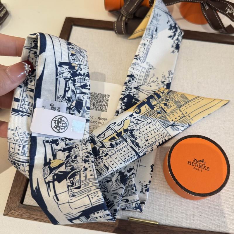 Hermes silk ribbon 5X86cm E06 (27)