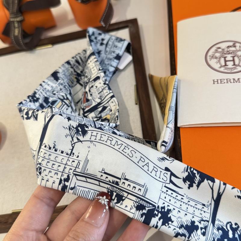 Hermes silk ribbon 5X86cm E06 (29)