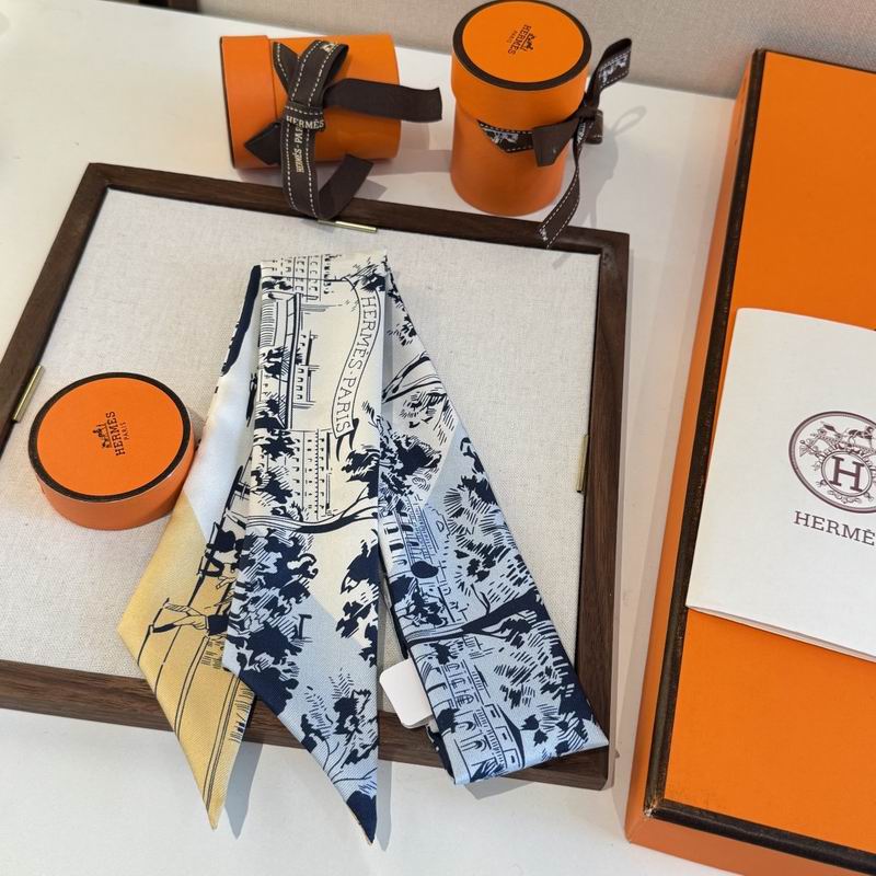 Hermes silk ribbon 5X86cm E06 (30)