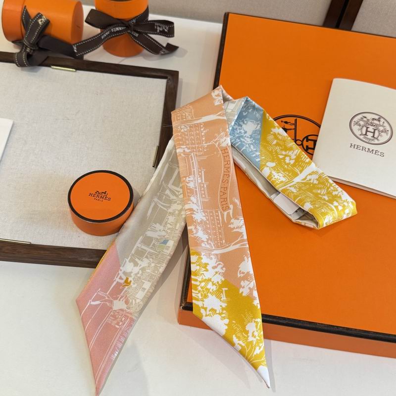 Hermes silk ribbon 5X86cm E06 (35)