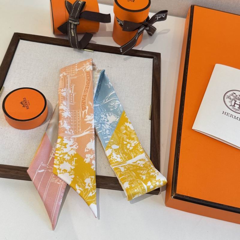 Hermes silk ribbon 5X86cm E06 (39)