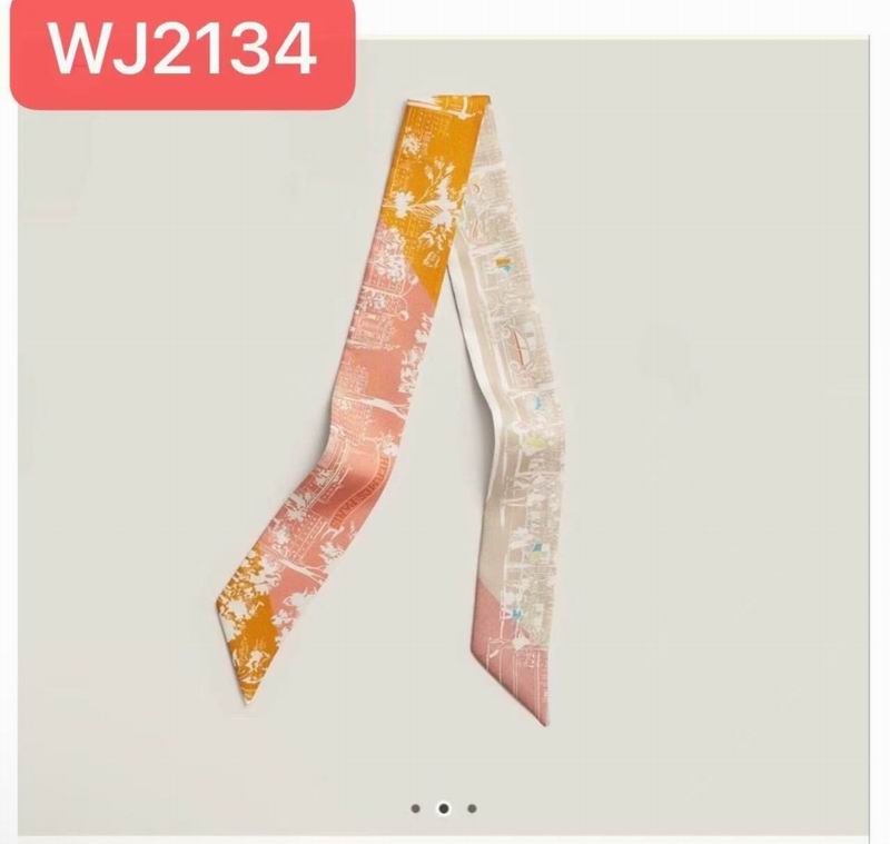 Hermes silk ribbon 5X86cm E06 (41)