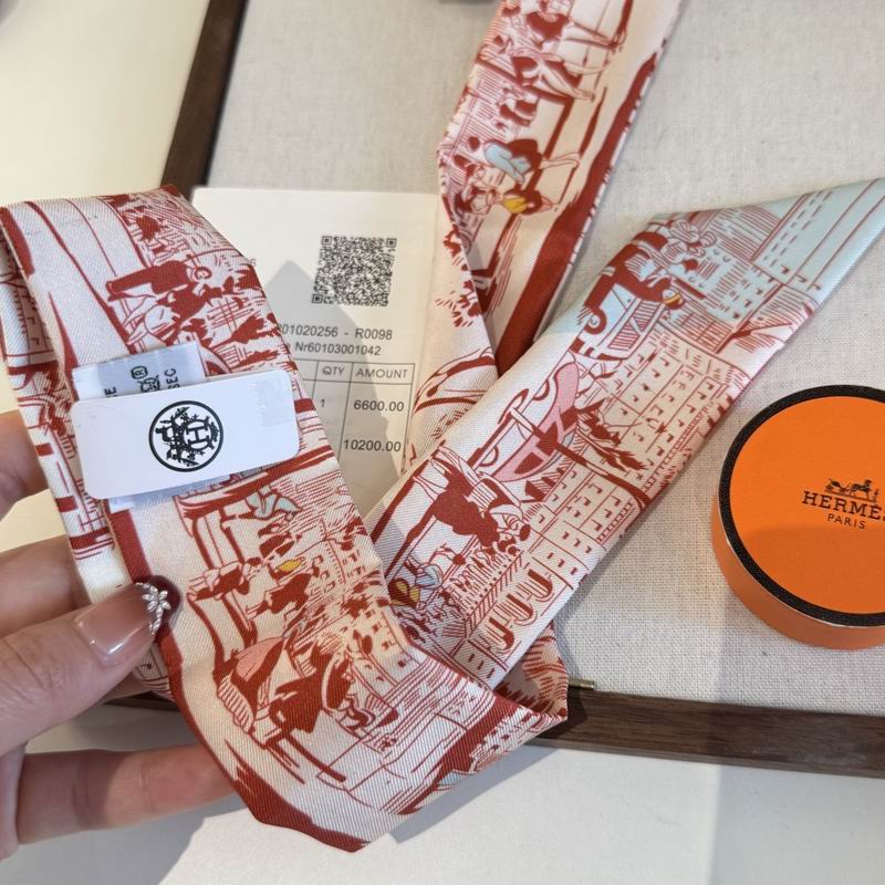 Hermes silk ribbon 5X86cm E06 (44)