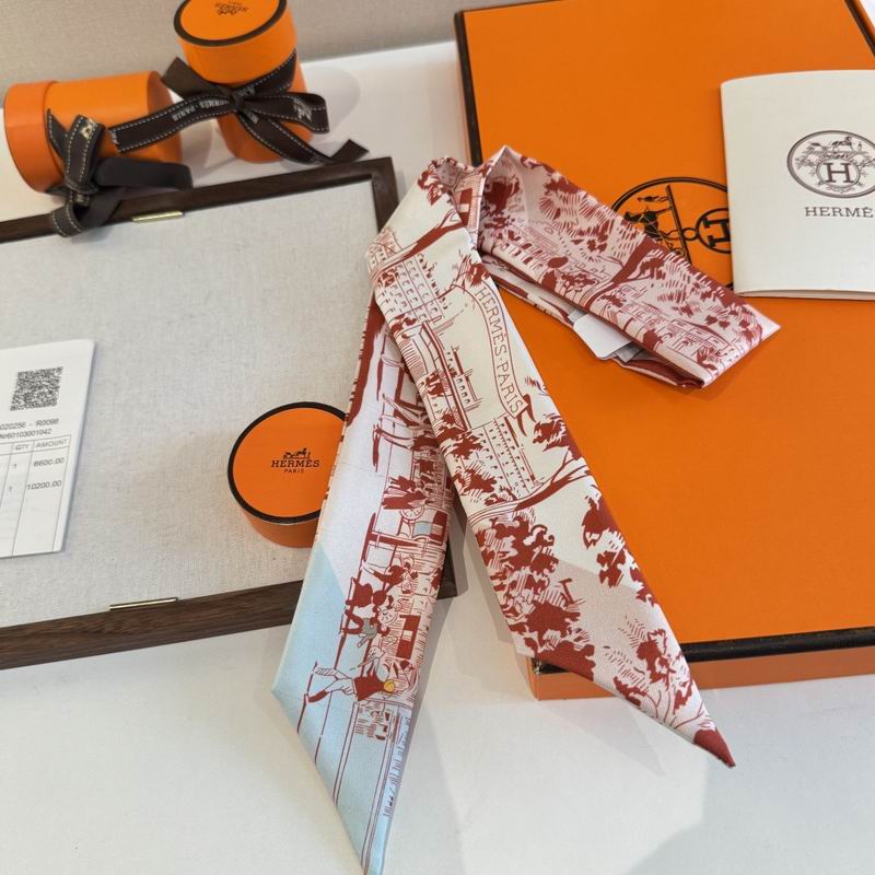 Hermes silk ribbon 5X86cm E06 (45)