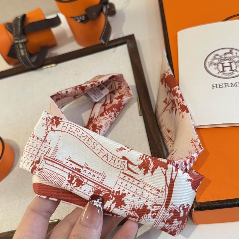 Hermes silk ribbon 5X86cm E06 (48)