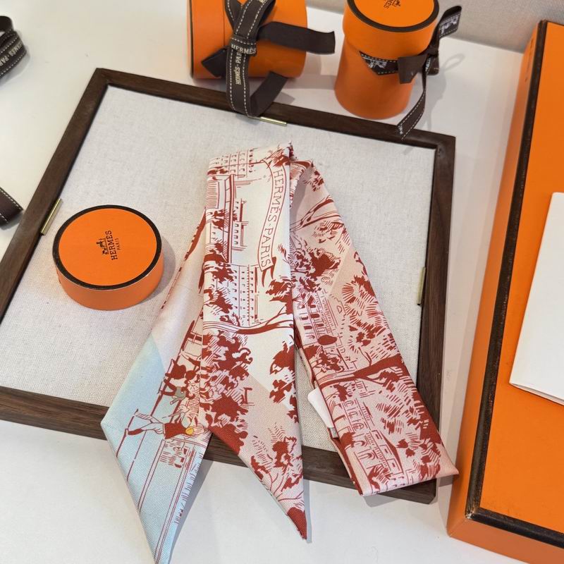 Hermes silk ribbon 5X86cm E06 (49)