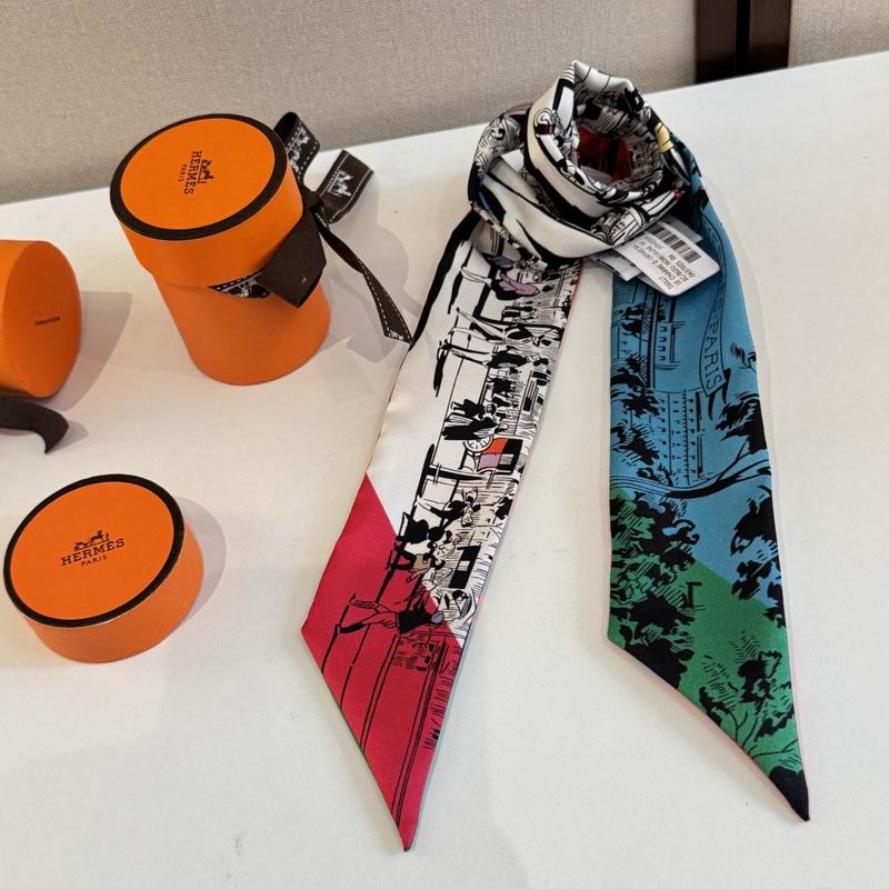 Hermes silk ribbon 5X86cm E06 (53)