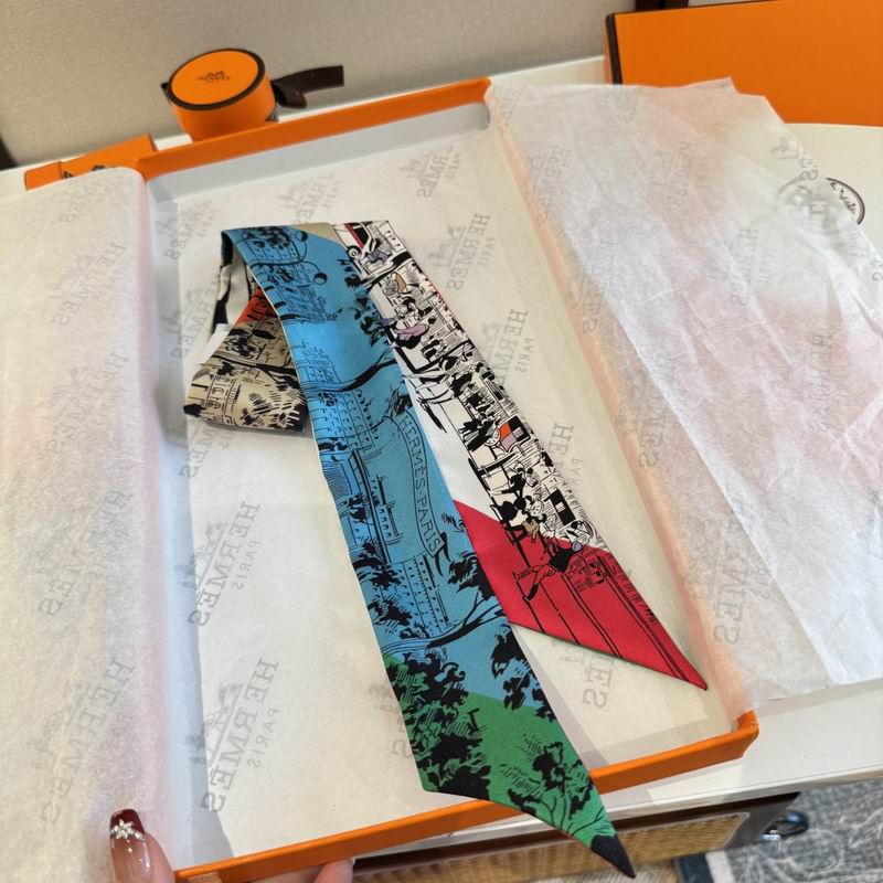 Hermes silk ribbon 5X86cm E06 (54)