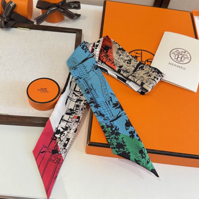 Hermes silk ribbon 5X86cm E06 (55)