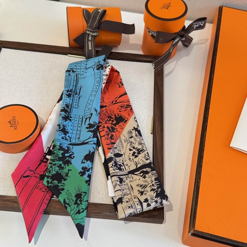 Hermes silk ribbon 5X86cm E06 (58)