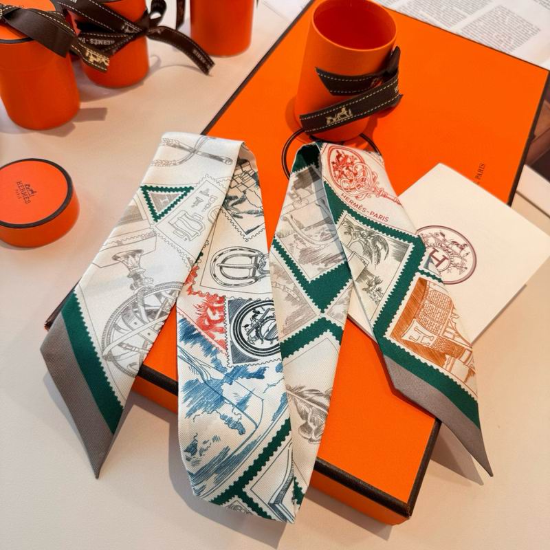 Hermes silk ribbon 5X86cm E10 (1)