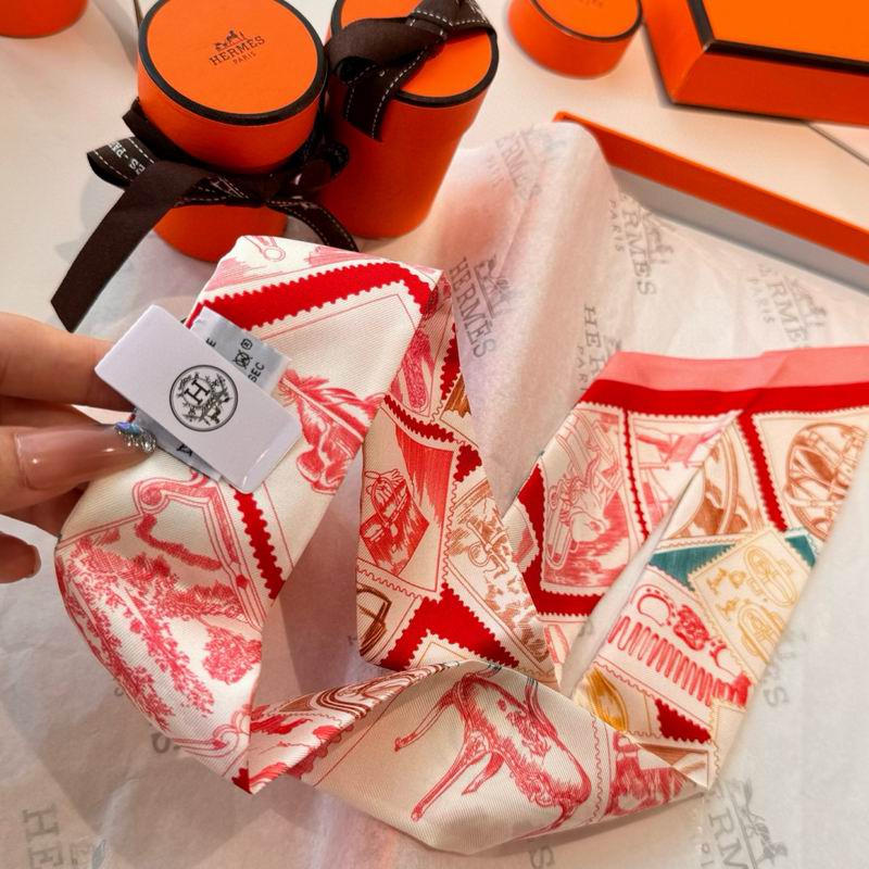 Hermes silk ribbon 5X86cm E10 (12)