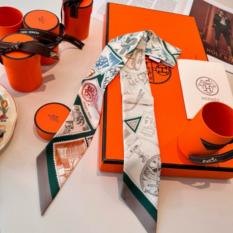 Hermes silk ribbon 5X86cm E10 (2)