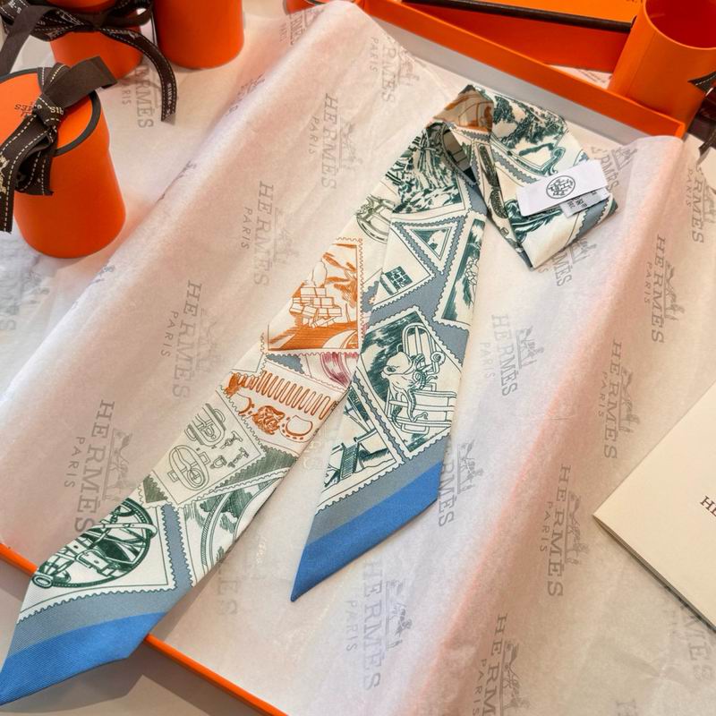 Hermes silk ribbon 5X86cm E10 (20)