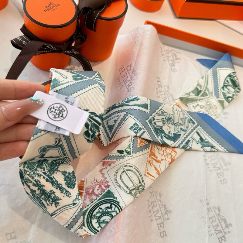 Hermes silk ribbon 5X86cm E10 (21)