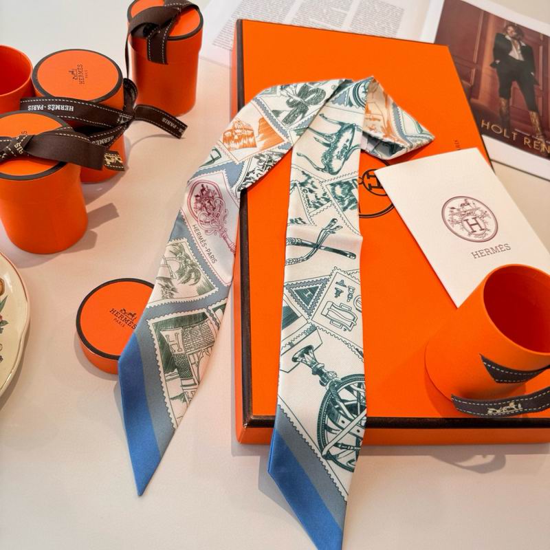 Hermes silk ribbon 5X86cm E10 (23)