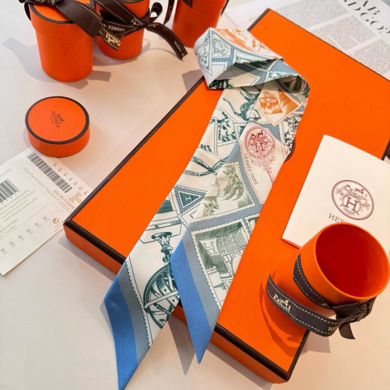 Hermes silk ribbon 5X86cm E10 (24)