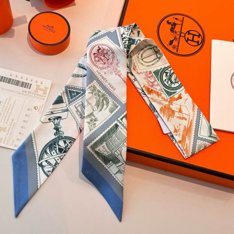 Hermes silk ribbon 5X86cm E10 (25)