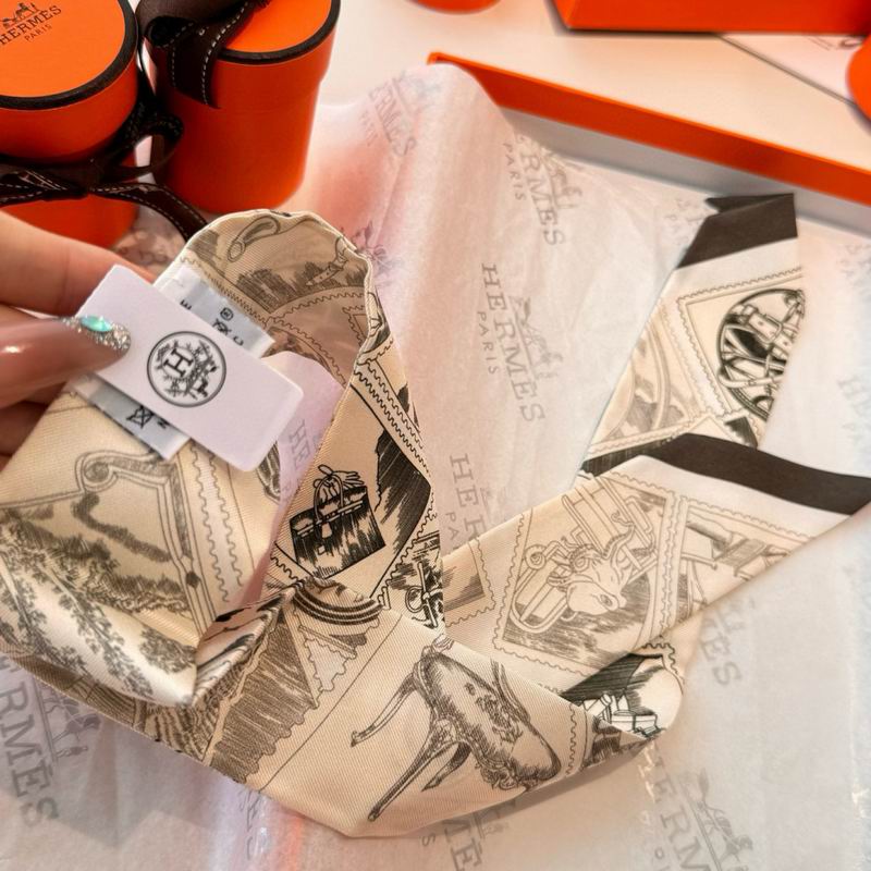 Hermes silk ribbon 5X86cm E10 (29)