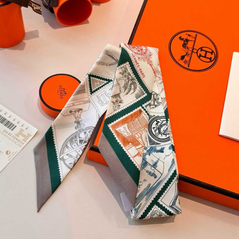 Hermes silk ribbon 5X86cm E10 (3)