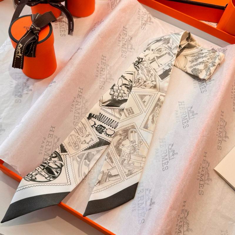 Hermes silk ribbon 5X86cm E10 (30)