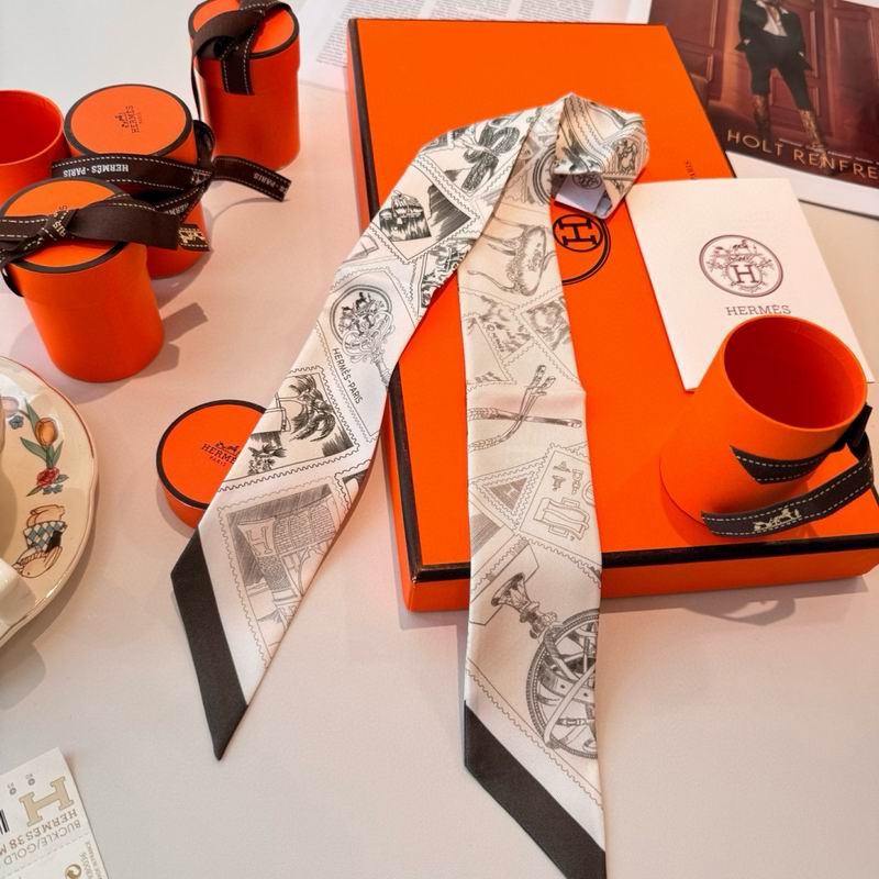 Hermes silk ribbon 5X86cm E10 (33)