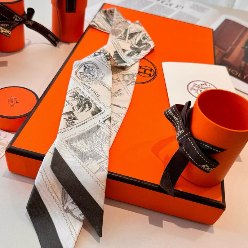 Hermes silk ribbon 5X86cm E10 (34)