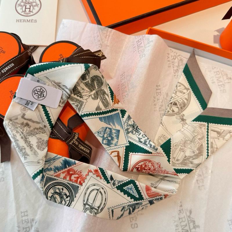 Hermes silk ribbon 5X86cm E10 (6)