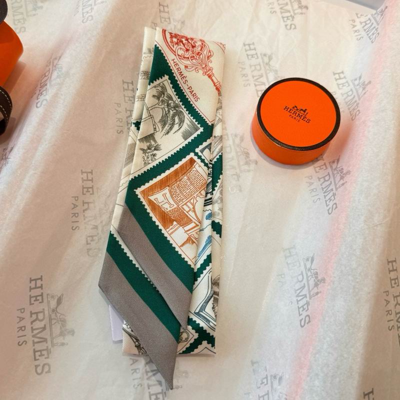Hermes silk ribbon 5X86cm E10 (7)