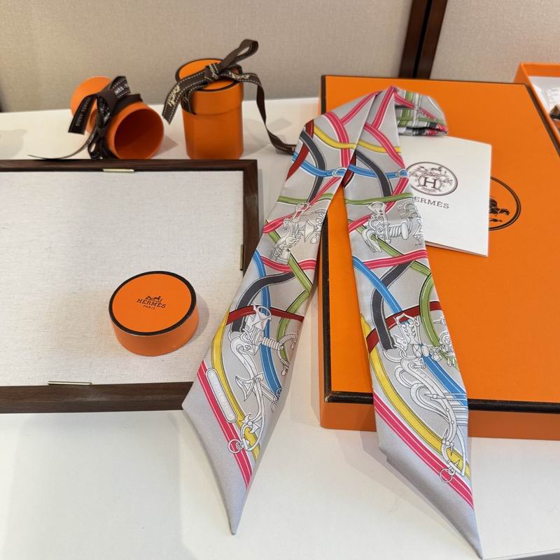 Hermes silk ribbon 86.5X5cm E16 (13)