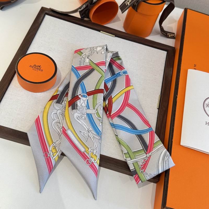 Hermes silk ribbon 86.5X5cm E16 (17)