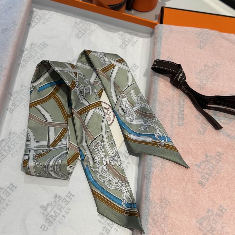 Hermes silk ribbon 86.5X5cm E16 (21)