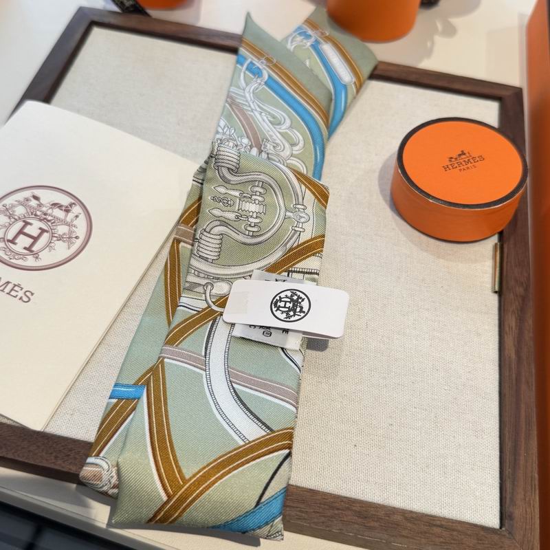 Hermes silk ribbon 86.5X5cm E16 (22)