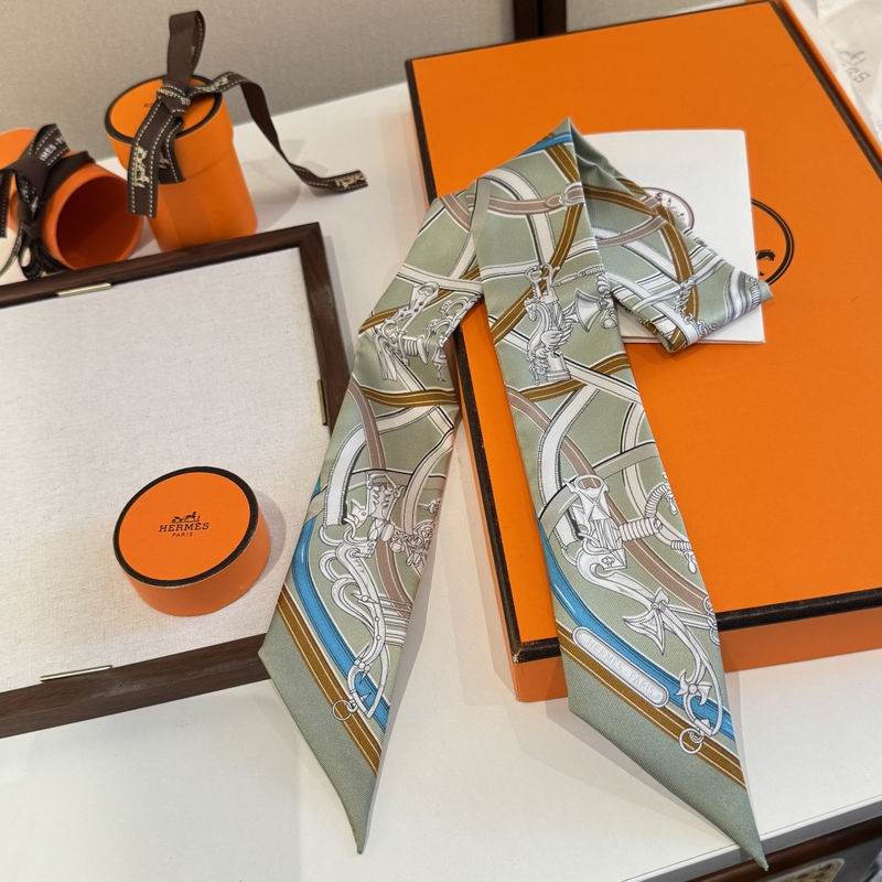 Hermes silk ribbon 86.5X5cm E16 (23)