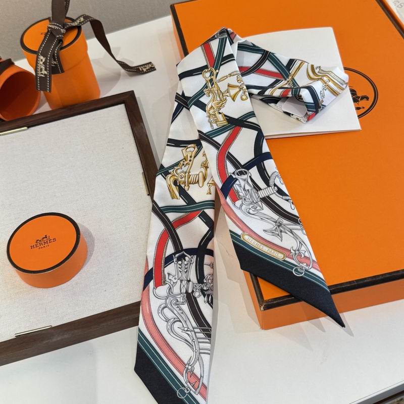 Hermes silk ribbon 86.5X5cm E16 (32)