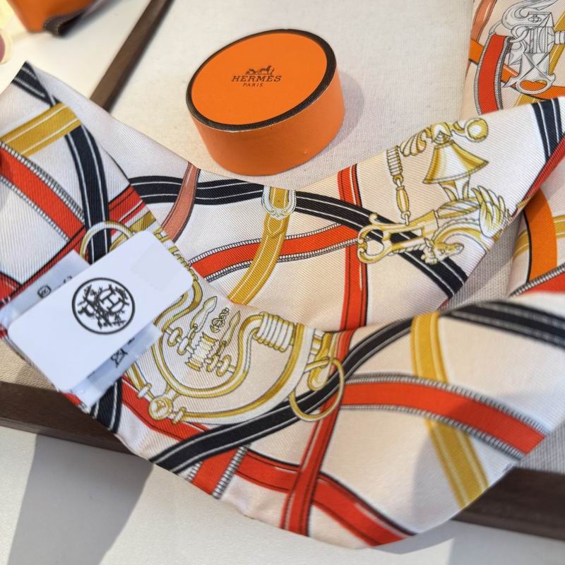 Hermes silk ribbon 86.5X5cm E16 (33)