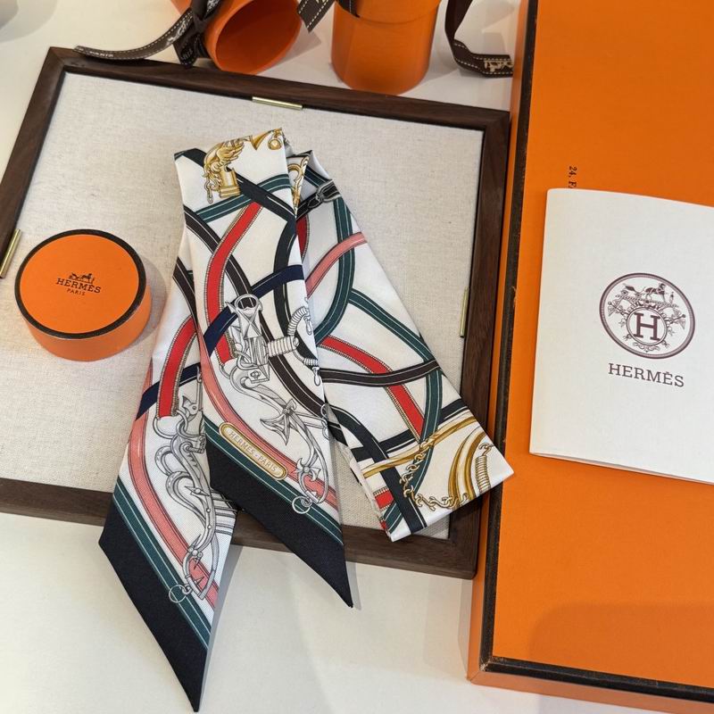Hermes silk ribbon 86.5X5cm E16 (35)