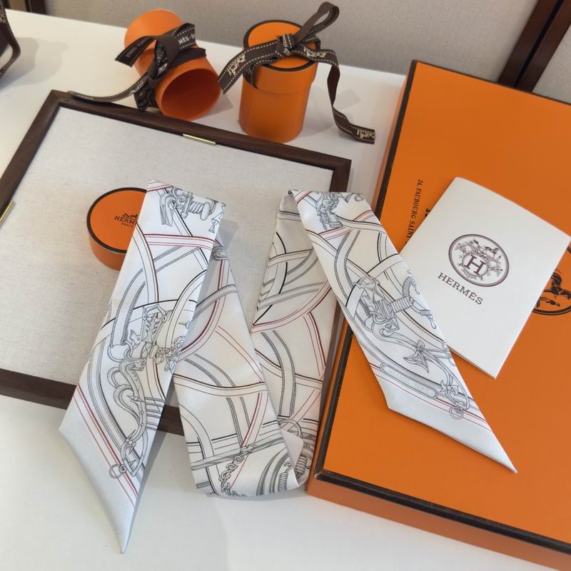 Hermes silk ribbon 86.5X5cm E16 (43)