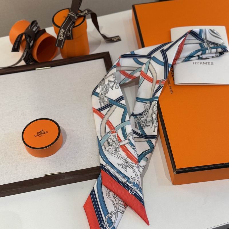 Hermes silk ribbon 86.5X5cm E16 (49)