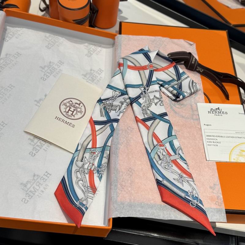 Hermes silk ribbon 86.5X5cm E16 (51)
