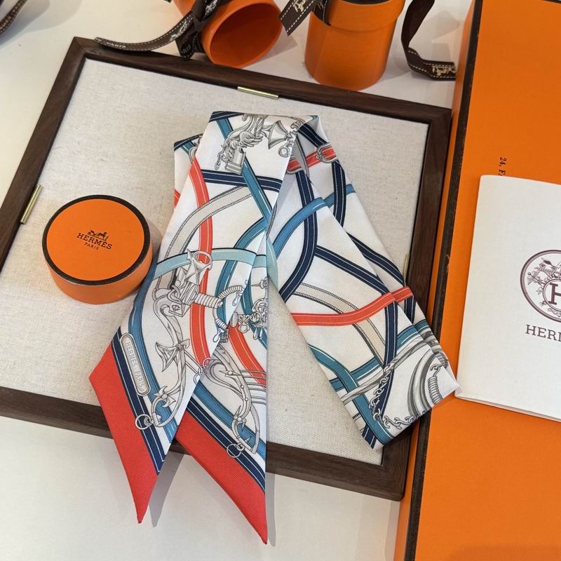 Hermes silk ribbon 86.5X5cm E16 (53)
