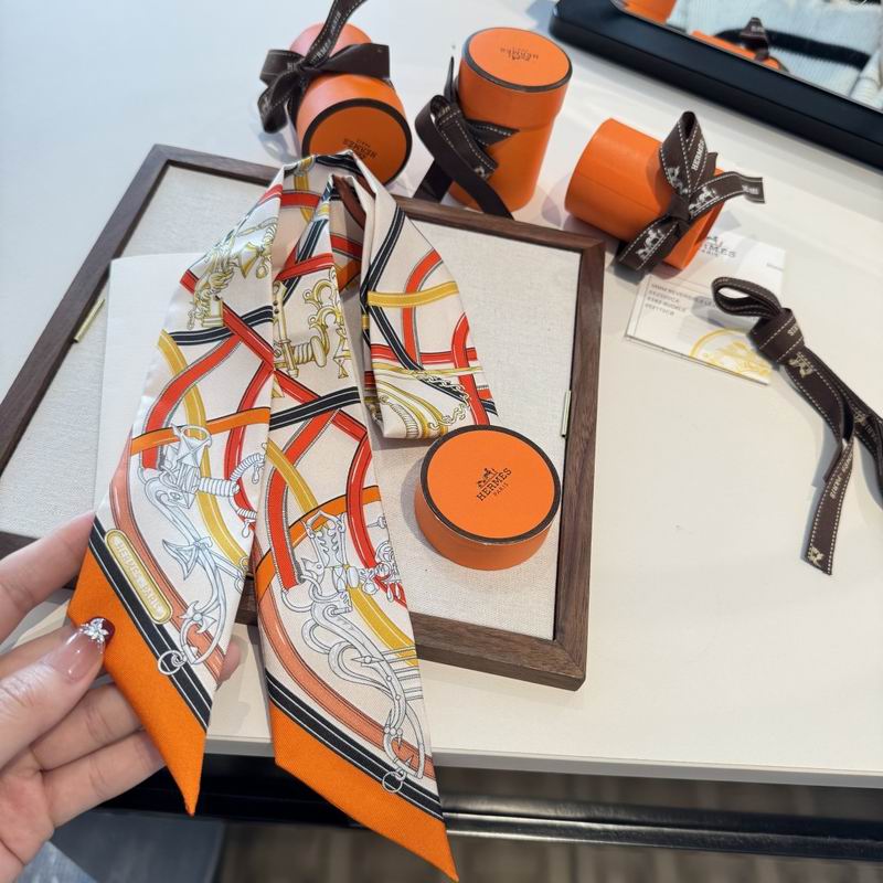 Hermes silk ribbon 86.5X5cm E16 (6)