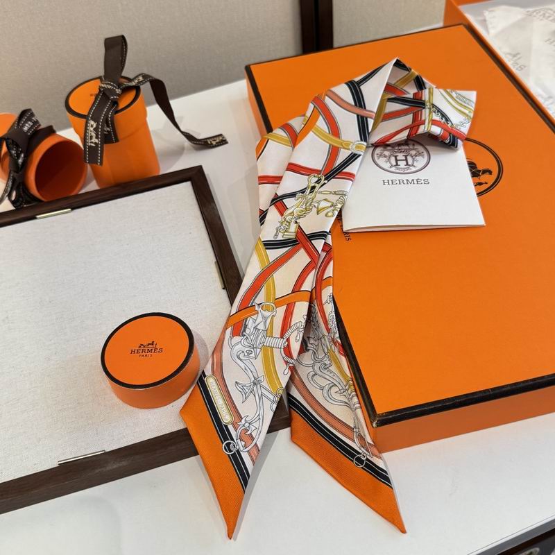 Hermes silk ribbon 86.5X5cm E16 (7)