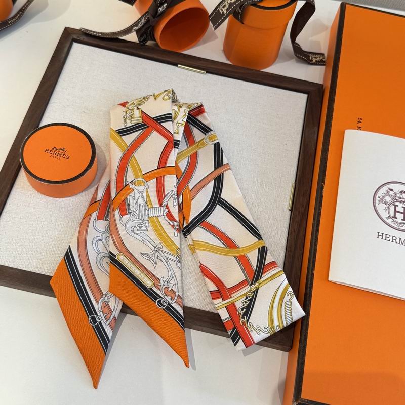 Hermes silk ribbon 86.5X5cm E16 (9)