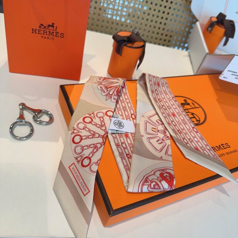 Hermes silk ribbon 86X5cm E15 (48)