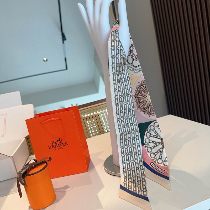 Hermes silk ribbon 86X5cm E15 (58)